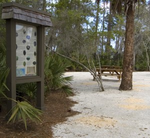 Third sign at the picnic area