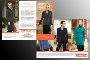 brochure for Nina McLemore Business Clothing Line